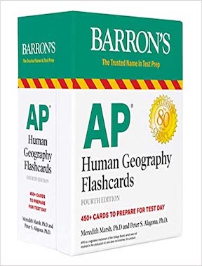 AP Human Geography Flashcards (Barron's AP) by Meredith Marsh, Peter S Alagona - Publisher - Barrons Educational Services