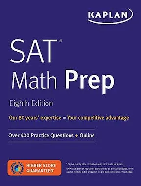 SAT Math Prep - Over 400 Practice Questions + Online by Kaplan Test Prep